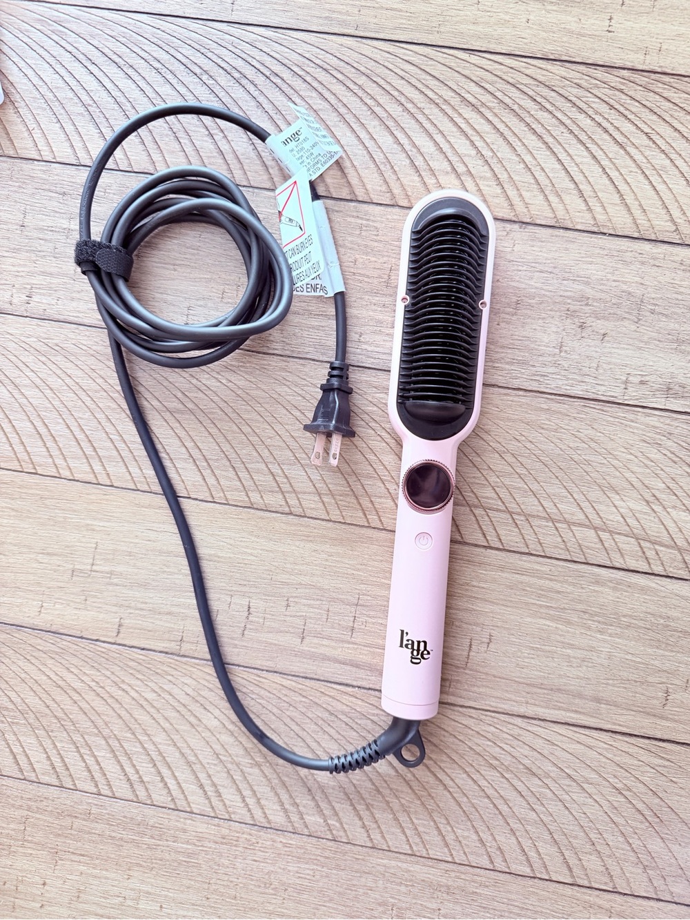 L’ange Pink Electric Hair Straightening Comb
